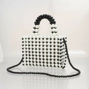 Luxury Pearl Beaded Bag – Handmade Evening Party Shoulder Purse